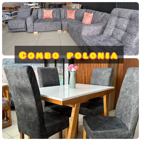 Sala + comedor combo polonia